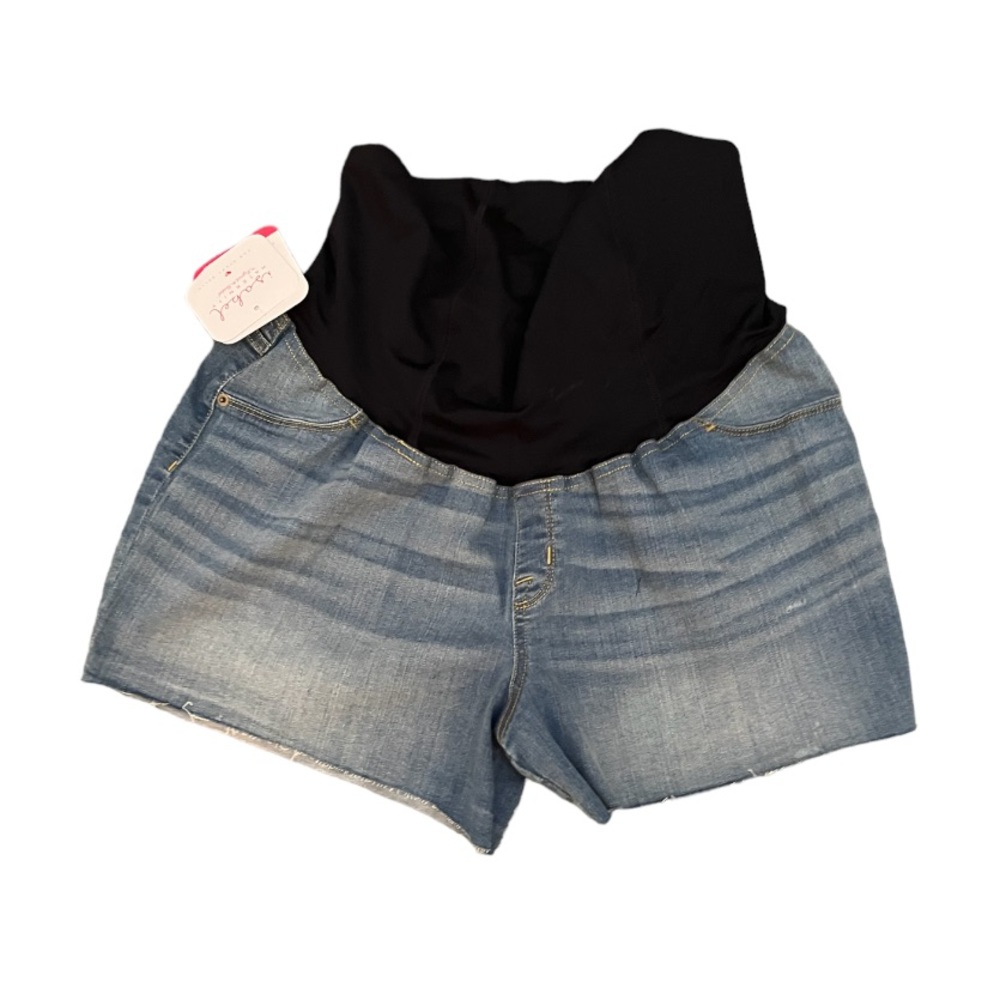 NWT Isabel by Ingrid and Isabel Maternity Short Shorts Demim Medium M Size 16W